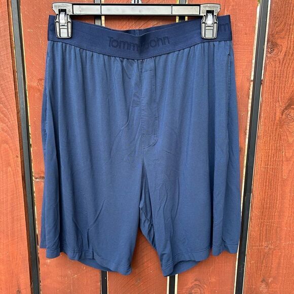 Tommy John Men's Second Skin Pajama Sleep Shorts M Blue - Picture 1 of 5